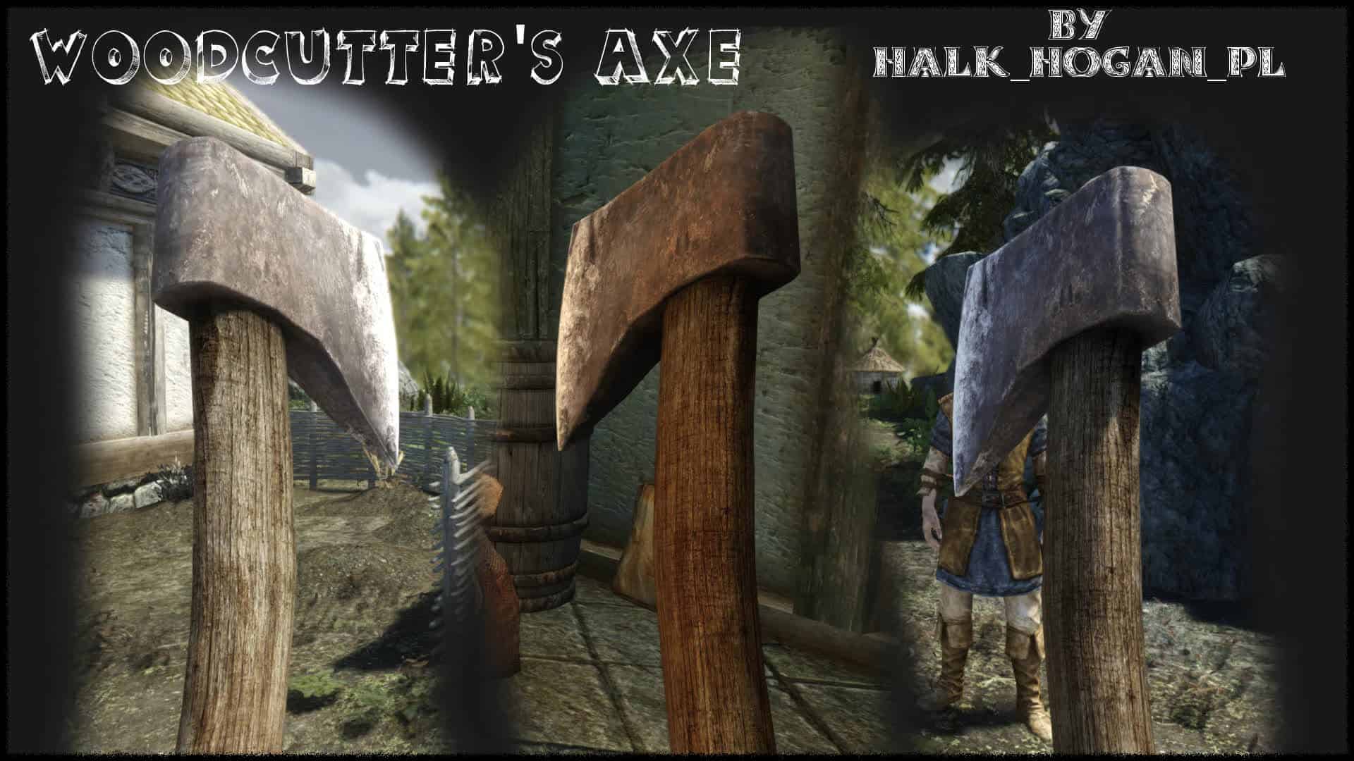 Realistic HD Woodcutter's Axe | Skyrim Mod Download
