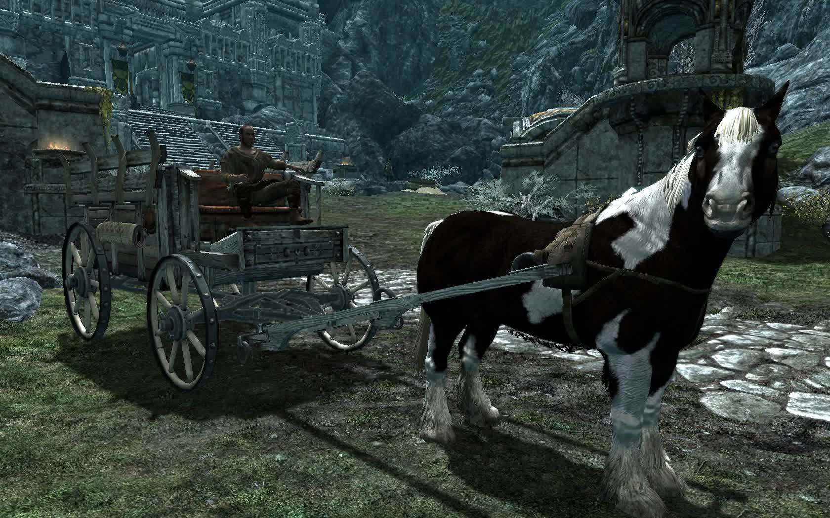 carriage and ferry travel overhaul fixes and winterhold